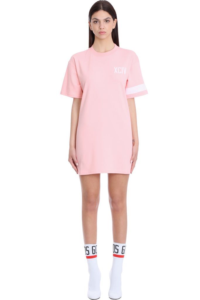 Dress In Rose-pink Cotton