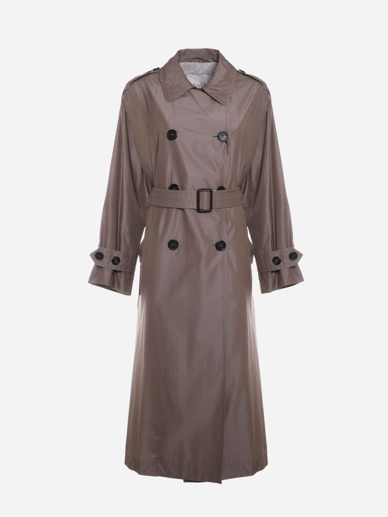 Cimper Double-breasted Trench Coat In Cotton Blend