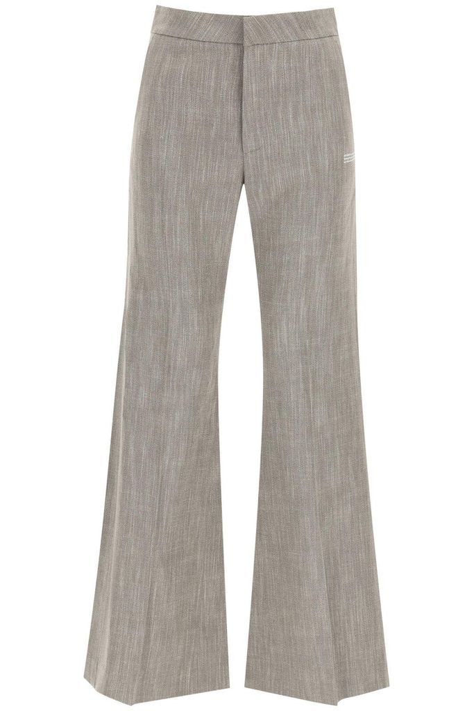 Draped Flared Trousers