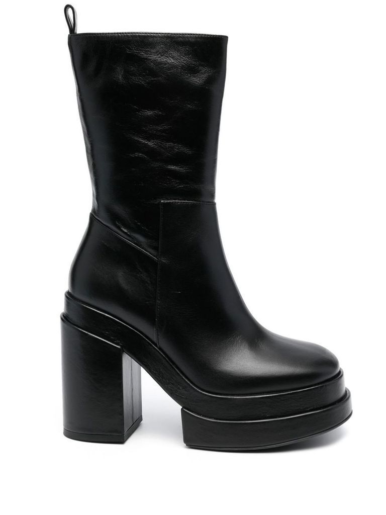 Black Calf Leather Erosgala Boots