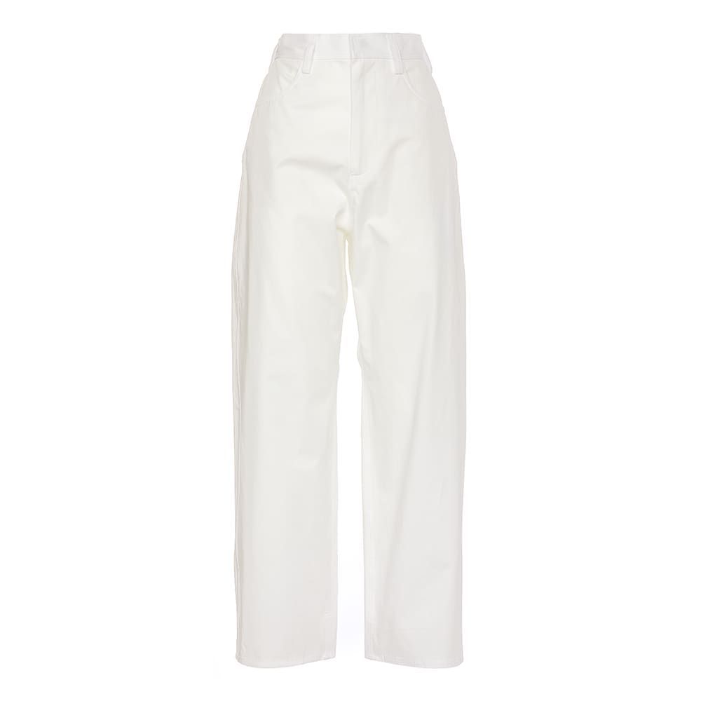 Casual, Wide Pants - Woven Off White