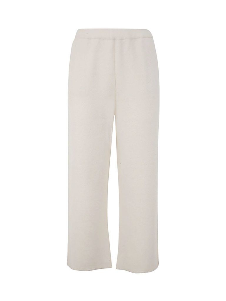 Knitted Jacquard Cropped Trousers