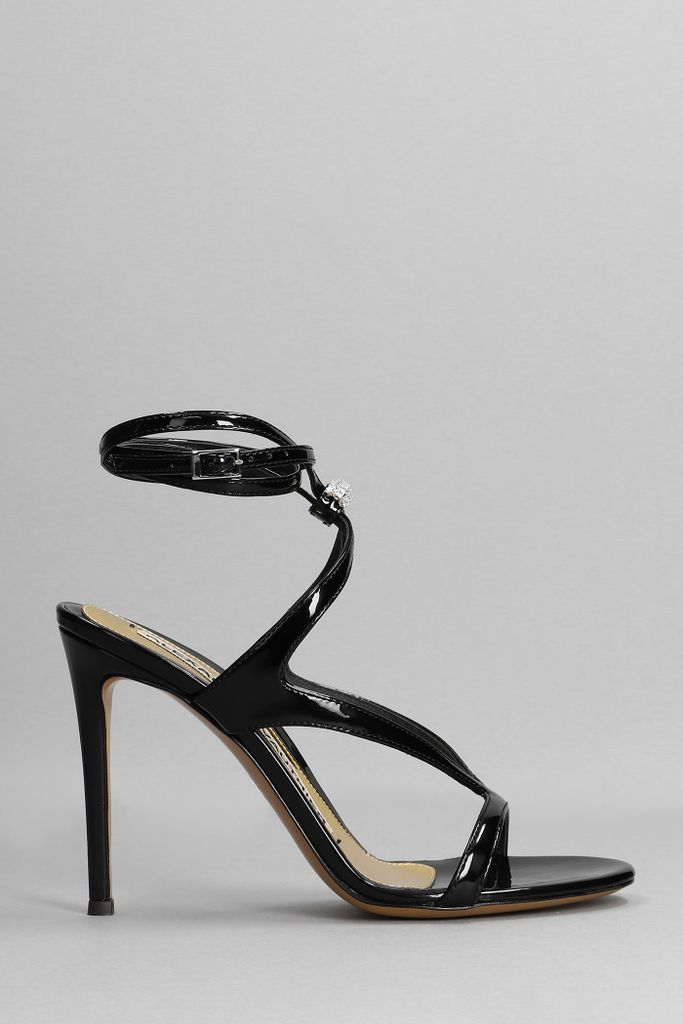 Sandals In Black Patent Leather