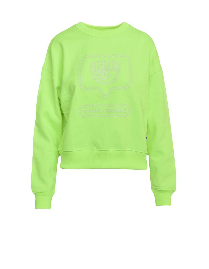 Womens Verde Fluo Sweatshirt