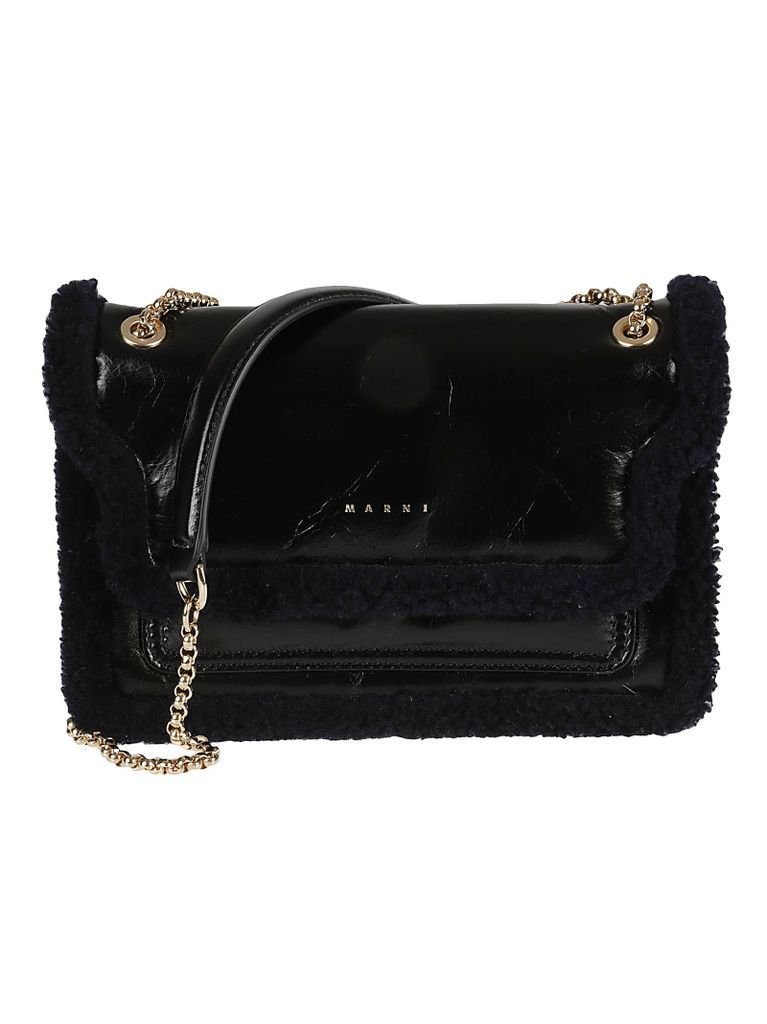 Fur Detail Shoulder Bag