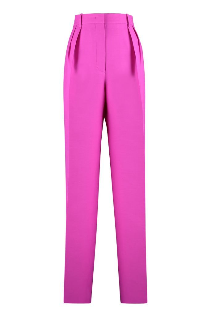 Wool And Silk Tailored Trousers