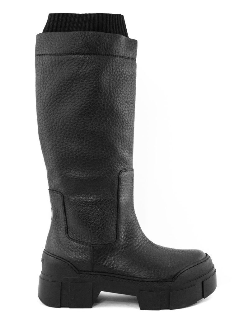 High Boot In Black Leather
