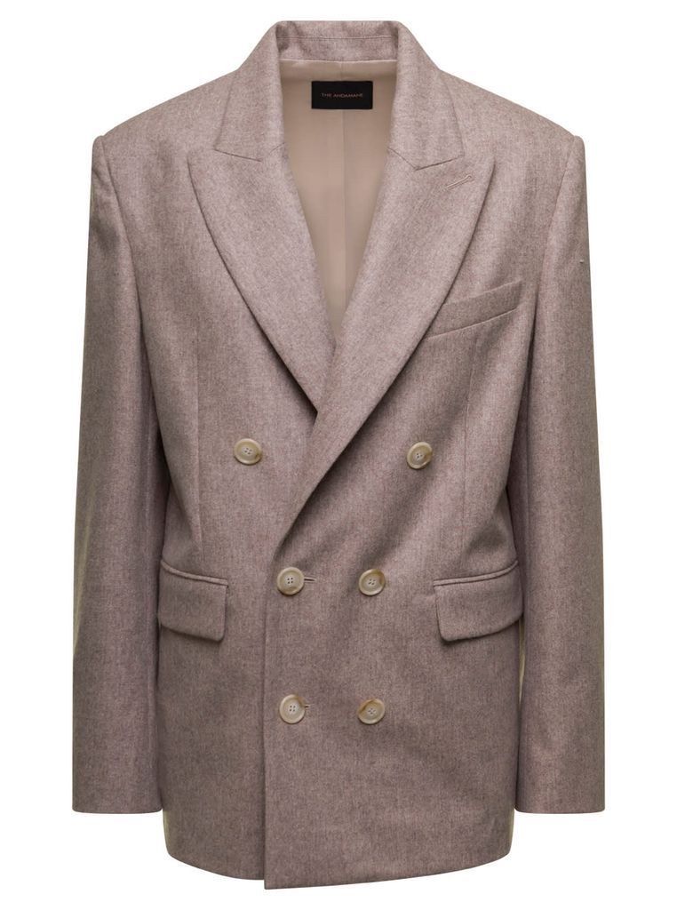 Harmony Double Breasted Jacket Wool And Cashmere