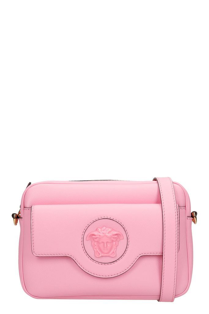 Shoulder Bag In Rose-pink Leather