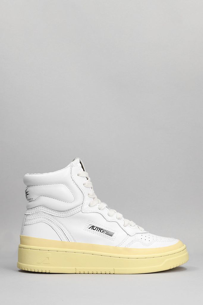 Liberty Fox Sneakers In White Leather