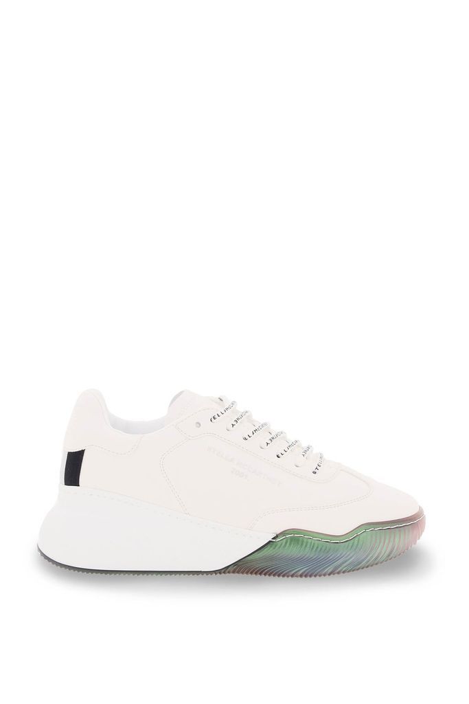 Faux Leather Trainer Sneakers