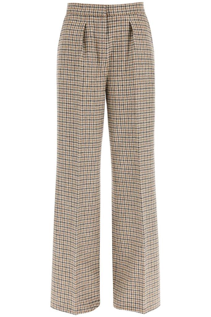 Classic Suit Trousers In Checked Wool