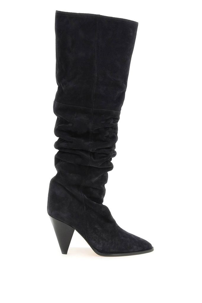 Suede Leather Riria Slouchy Boots