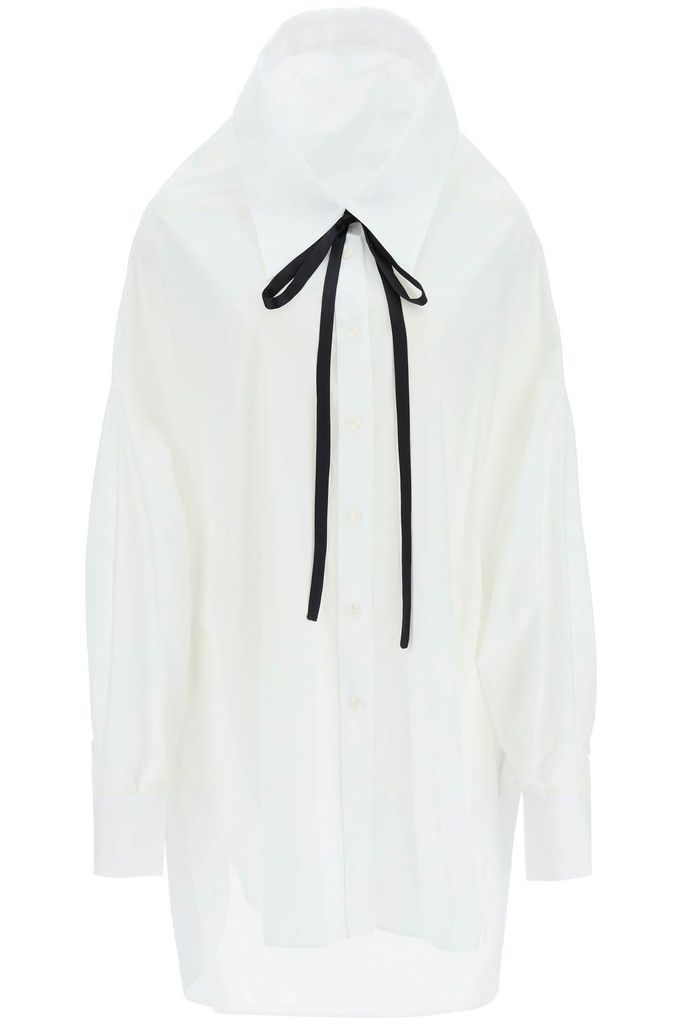 Oversized Shirt With Ribbons