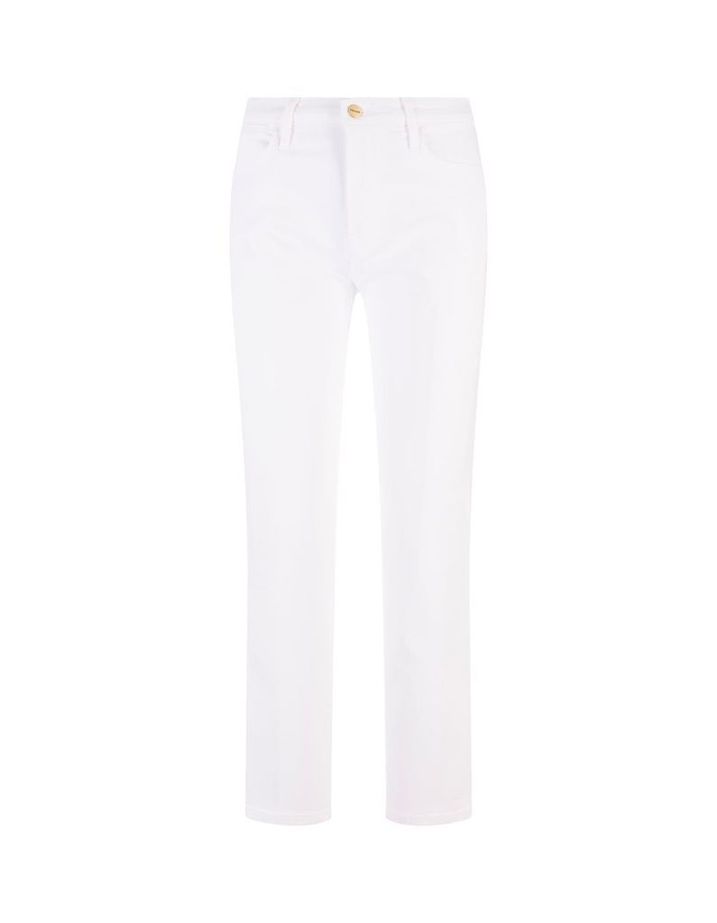 White Le High Straight Jeans