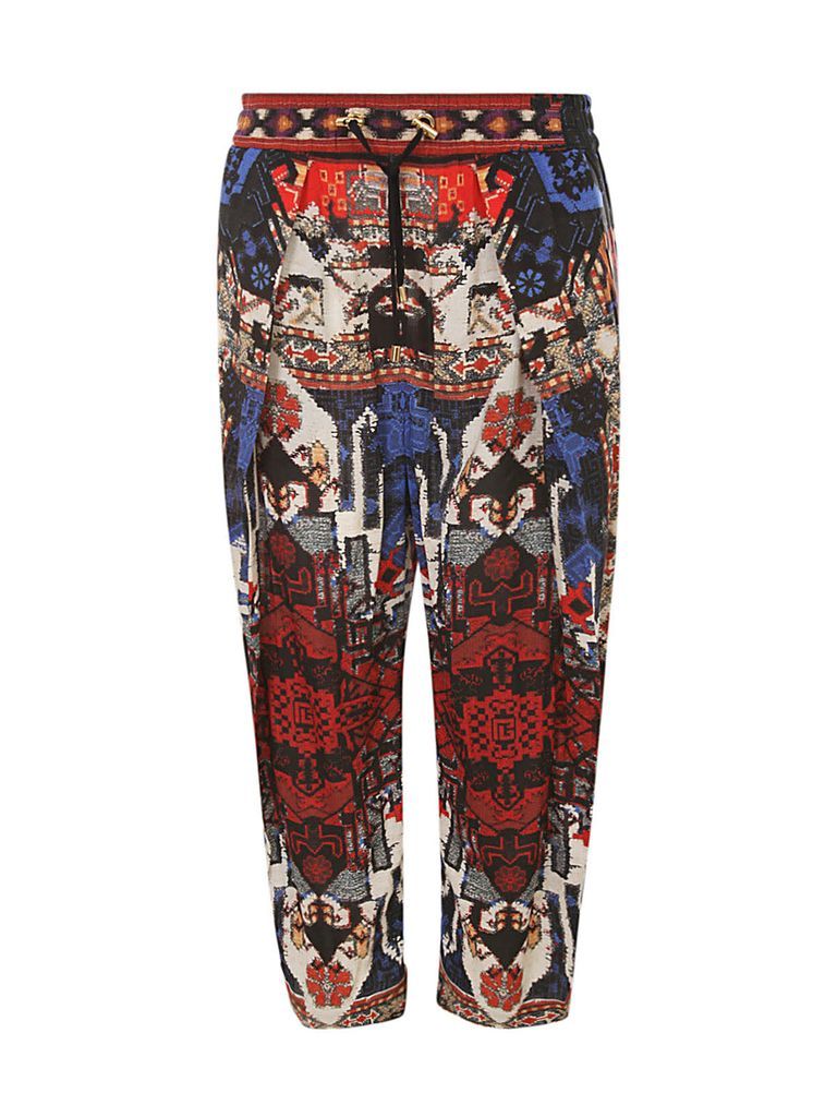 All Over Printed Jersey Side Folded Pants