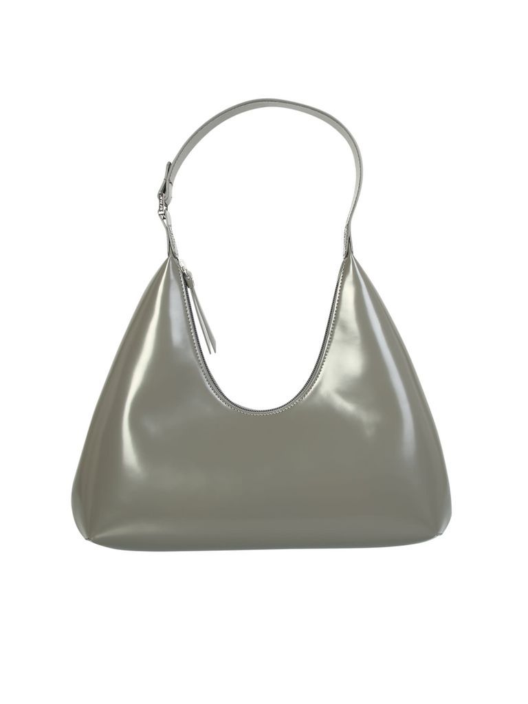 Amber Cement Semi Patent Leather Bag