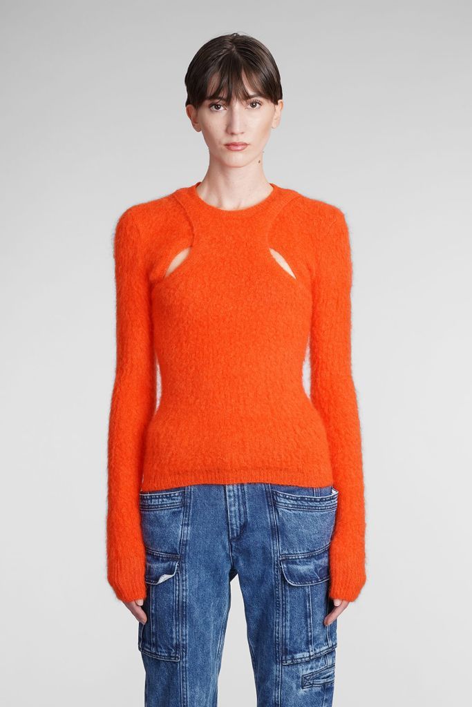 Alford Knitwear In Orange Wool