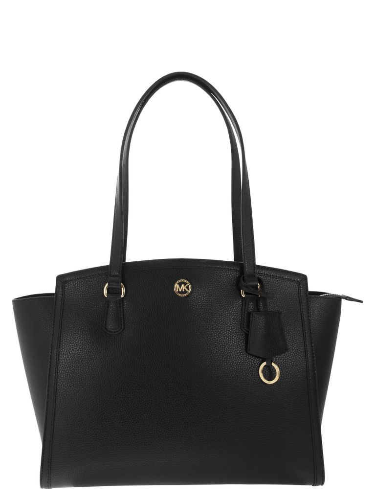 Chantal - Large Grained Leather Tote Bag