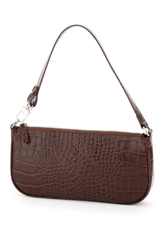 Croco Embossed Leather Rachel Bag