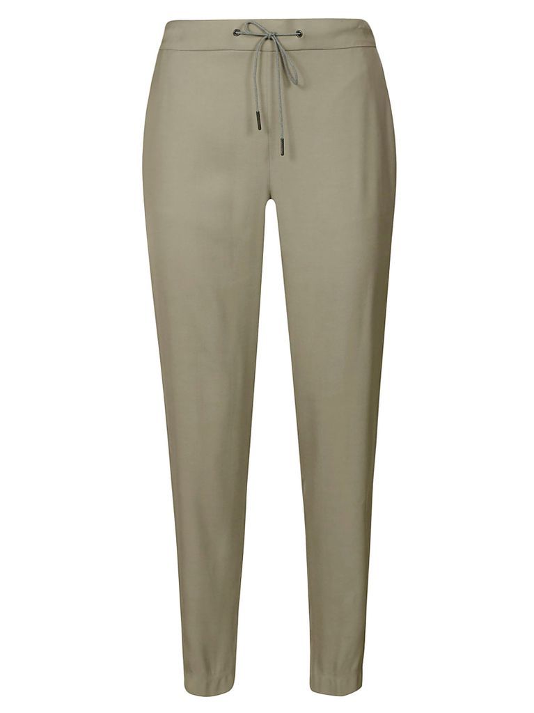 Drawstring Waist Plain Trousers