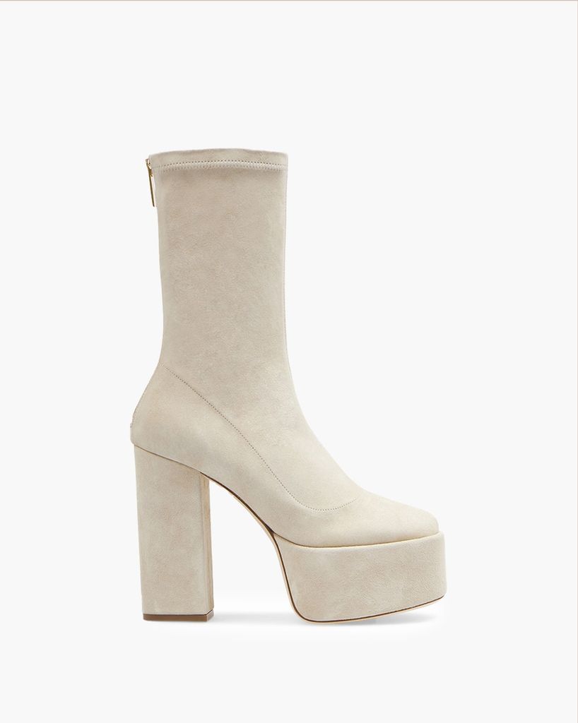 Lexi Suede Ankle Boots With Platform