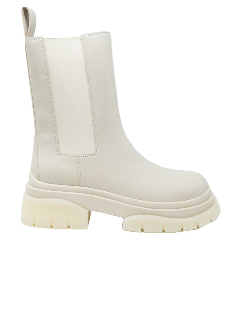 Mustang Cream Ankle Boots
