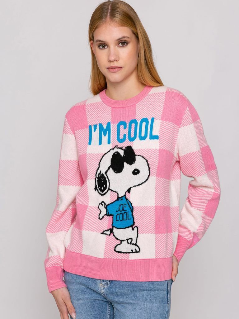 Woman Sweater With Snoopy Im Cool Print Snoopy - Peanuts Special Edition