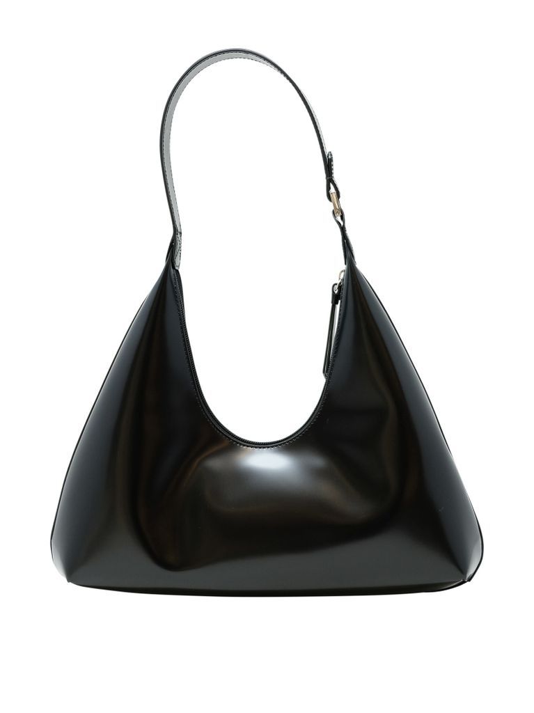 Amber Black Patent Leather Handbag