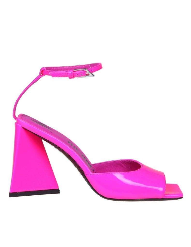 Piper Sandal In Fluo Pink Paint