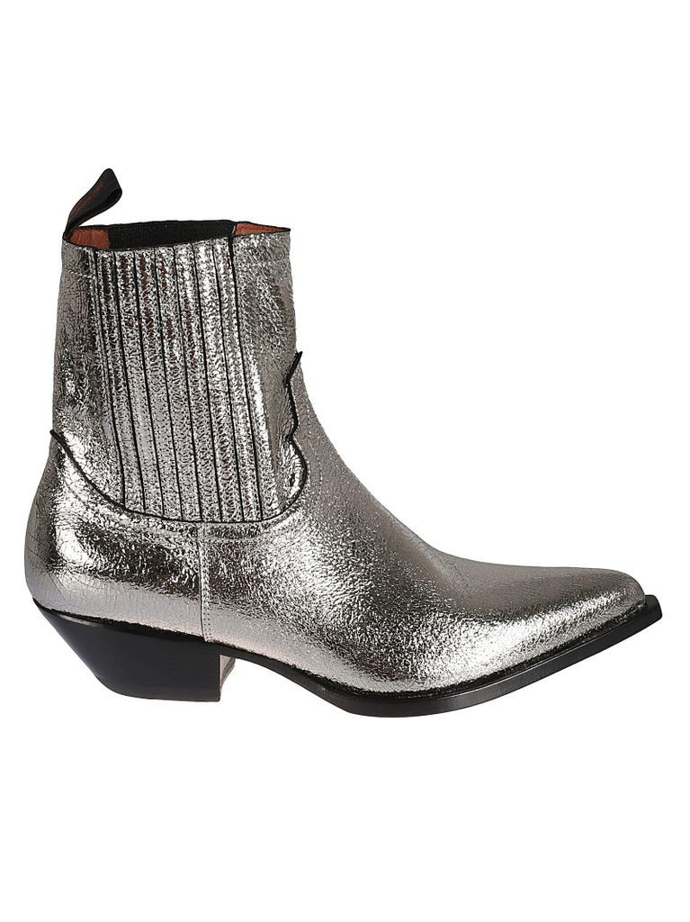 Hidalgo Laminated Leather Ankle Boots