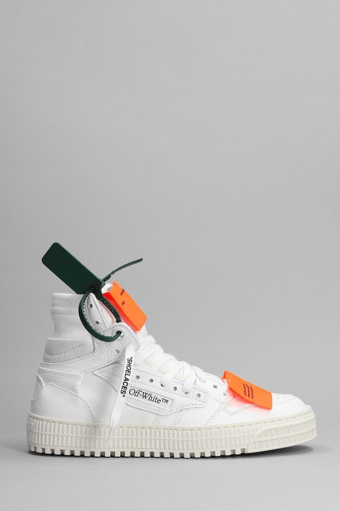 3.0 Off Court Sneakers In White Leather