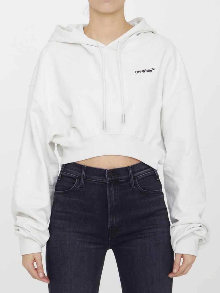 Cropped Hoodie With Logo