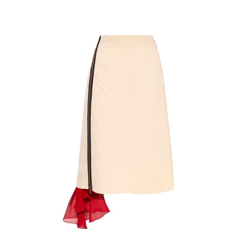 Silk Viscose Faille Skirt