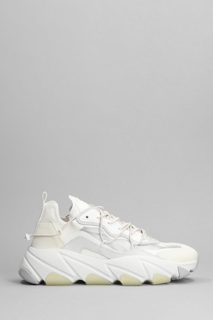Extra Bis Sneakers In White Synthetic Fibers