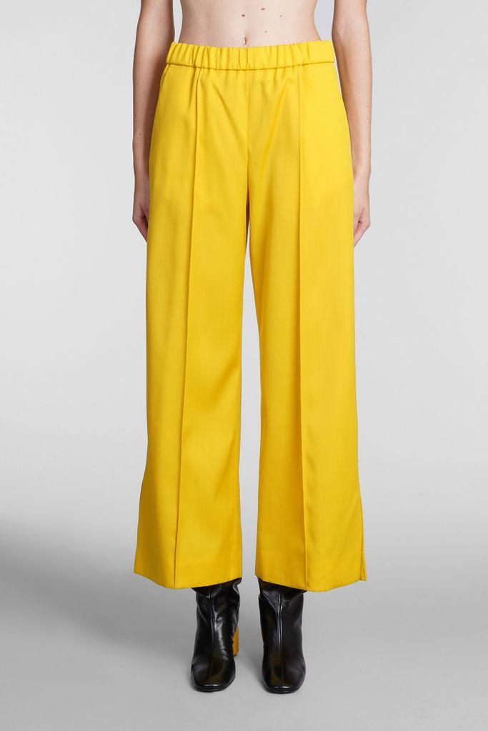 Pants In Yellow Wool