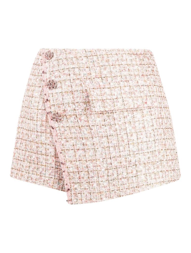 Pink Boucle Shorts