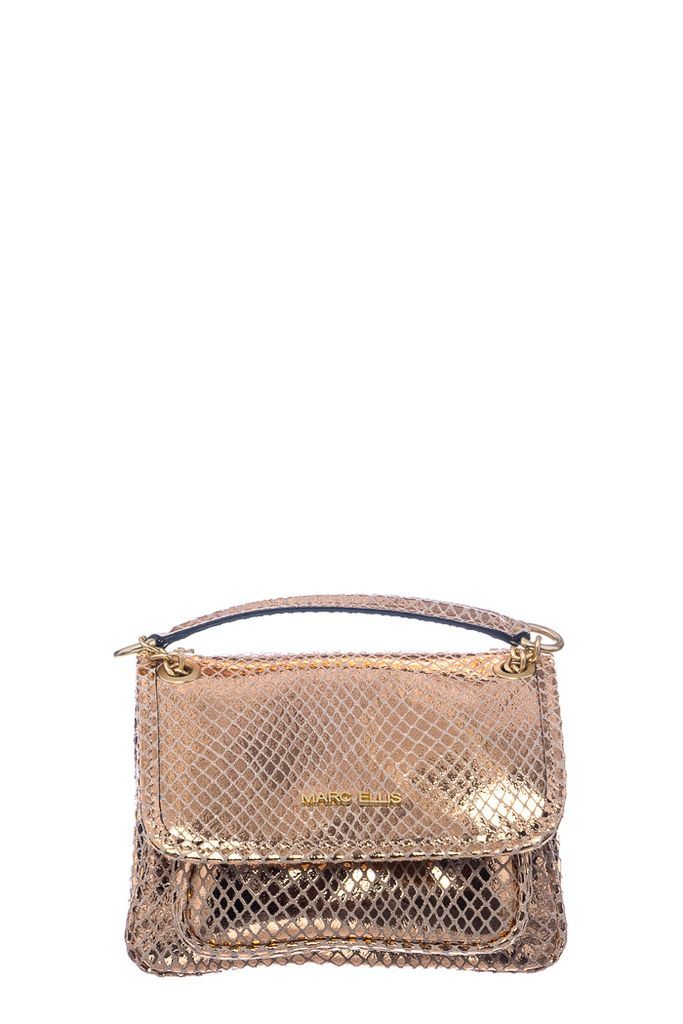 Rhonda S Shoulder Bag In Copper Leather