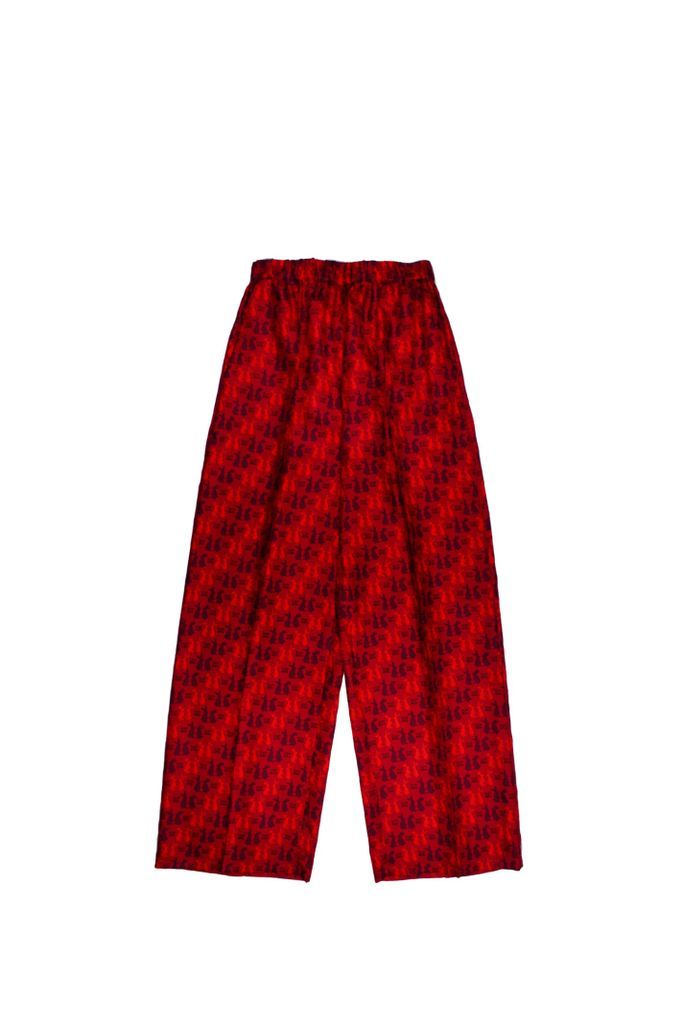 Antwerp Trousers In Printed Silk