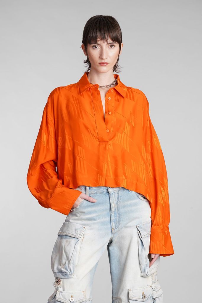 Jill Shirt In Orange Viscose