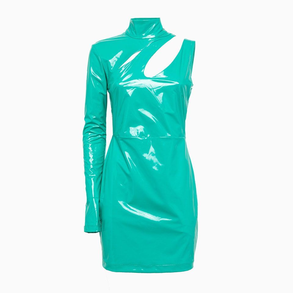 Rotate Vinyl One Sleeve Dress