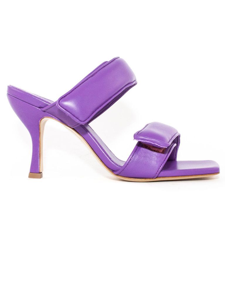 Purple Leather Perni 03 Sandals