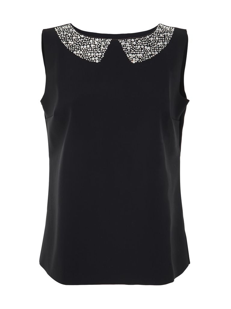 Ymer Br Clear Sleeveless Top