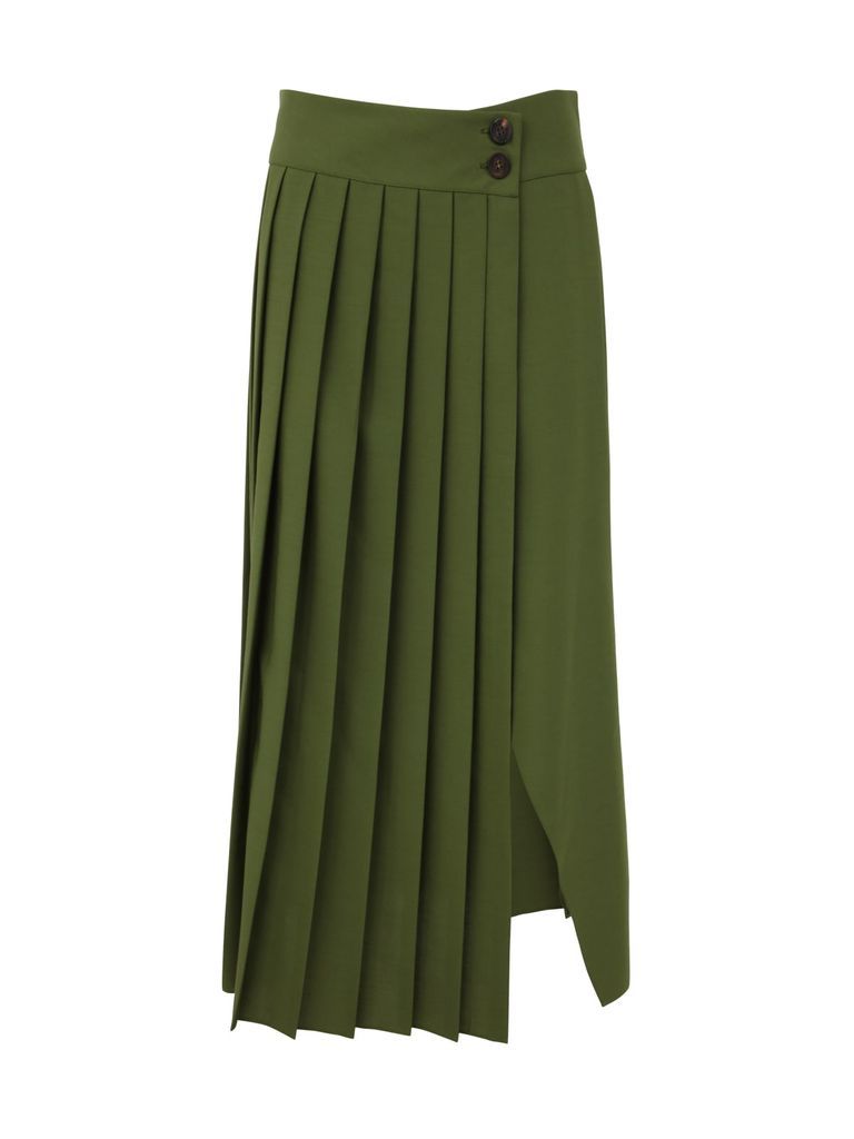 Journey W`s Long Folded Skirt Light Wool Polyester