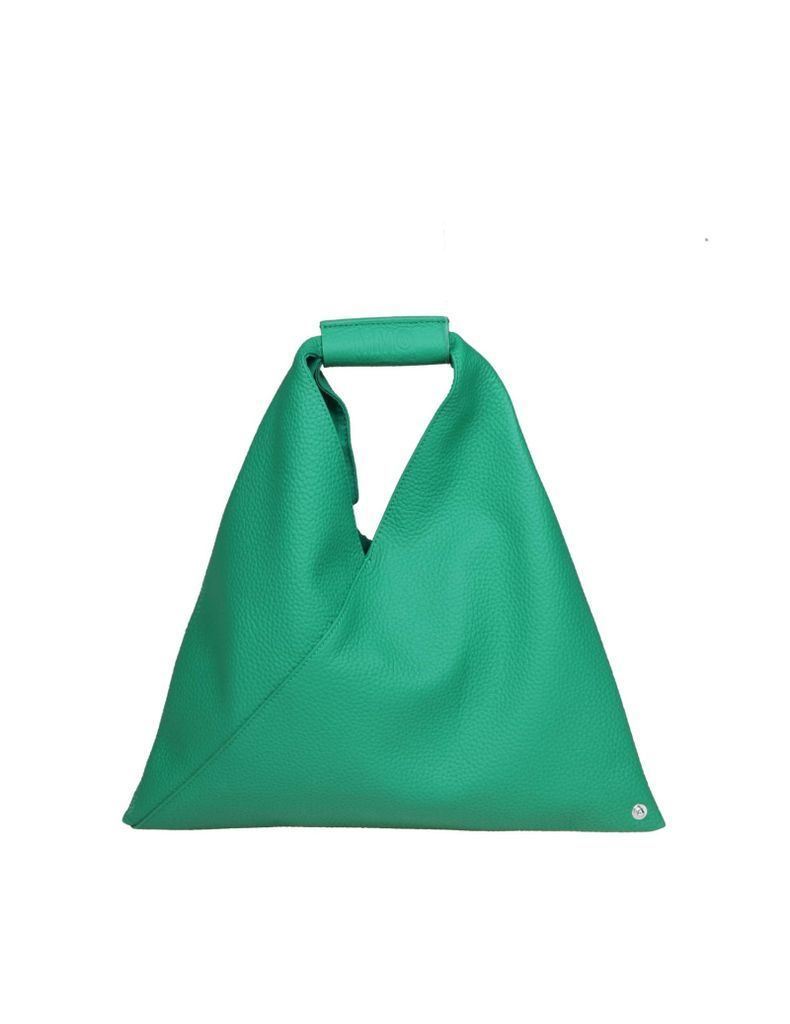 Japanese Handbag In Green Leather