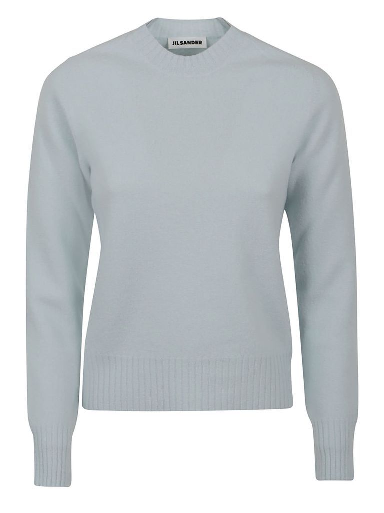 Round Neck Long Sleeve Shrunken Volume Jumper