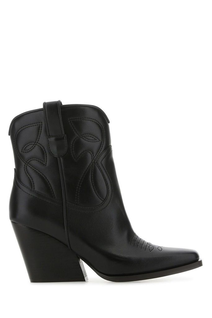 Black Alter Mat Ankle Boots