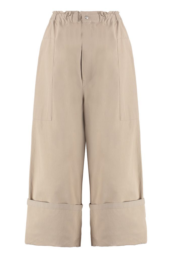 2 Moncler 1952 - Cotton Blend Wide Leg Trousers