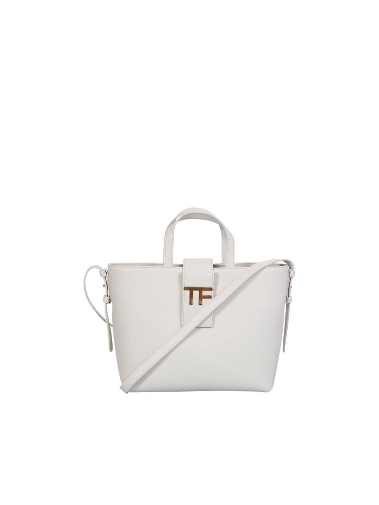 White Tf Mini Tote Bag
