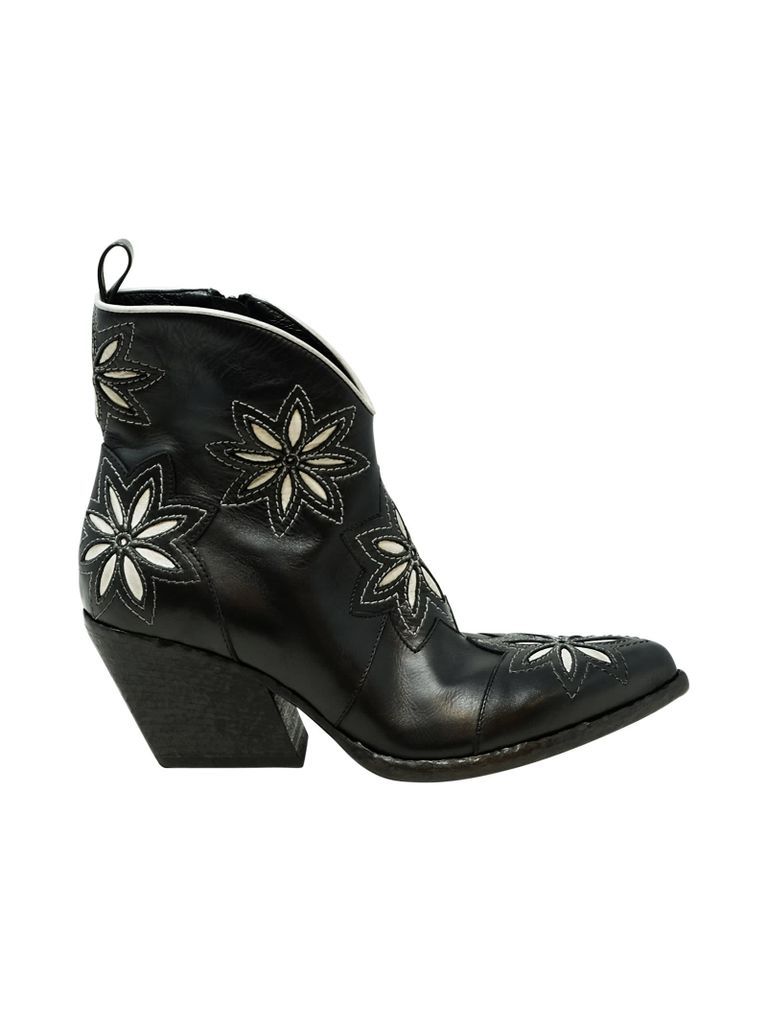 Fantasy Leather Ankle Boots